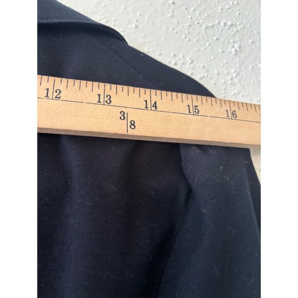 St. John Sport By Marie Gray Black Zip-Up Jacket Tie Sleeve M - Picture 9 of 11